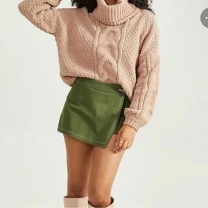 Altar'd State NEW Olive Green Mini Skort